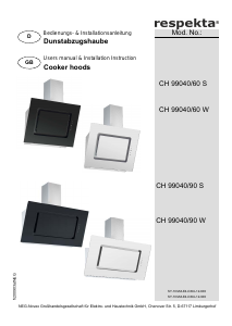 Handleiding Respekta CH99040-60S Afzuigkap
