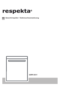 Bedienungsanleitung Respekta GSPS 60 V Geschirrspüler