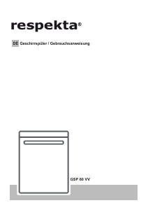 Bedienungsanleitung Respekta GSP 60 VV Geschirrspüler