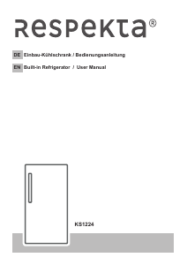 Manual Respekta KS1224 Refrigerator