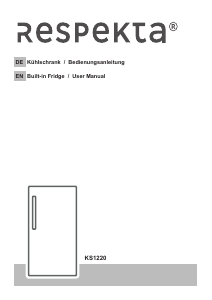 Manual Respekta KS1220 Refrigerator