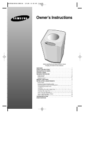 Manual Samsung WA2000A1 Washing Machine
