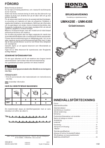 Bruksanvisning Honda UMK524E Grästrimmer