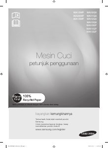 Panduan Samsung WA12WPMEC/XSE Mesin Cuci