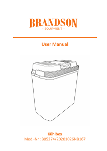 Manual de uso Brandson 305274 Nevera pasiva