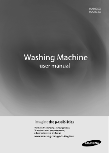 Manual Samsung WA80E5GEC/XTL Washing Machine