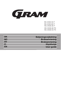 Käyttöohje Gram KS 3406-90 F X Jääkaappi