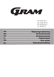 Bruksanvisning Gram KS 4456-90 FX Kylskåp