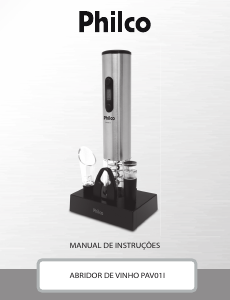 Manual Philco PAV01I Saca-rolhas