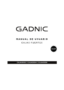 Manual de uso Gadnic CAJA0004 Caja fuerte