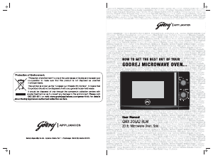 Manual Godrej GMX 20SA2 BLM Microwave
