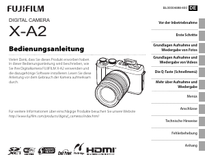 Bedienungsanleitung Fujifilm X-A2 Digitalkamera