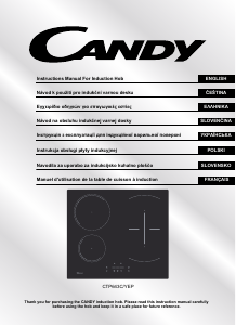 Manual Candy CTP643C/YEP Hob
