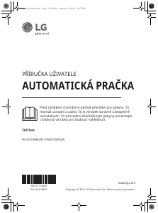 Návod LG F69V10VW2W Práčka