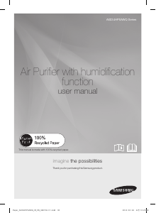 Manual Samsung AX034HPXAWQ Air Purifier