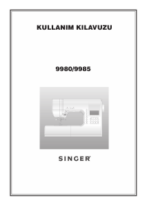 Kullanım kılavuzu Singer 9980 Dikiş makinesi