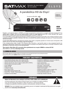 Manual Elsys ETRS36 Satmax Receptor digital