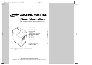 Manual Samsung WT9300 Washing Machine