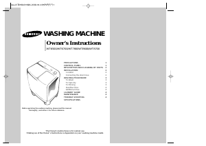 Handleiding Samsung WT9200 Wasmachine