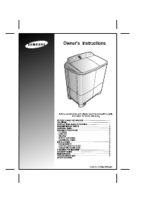 Handleiding Samsung WT65H33 Wasmachine