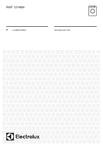 Manuale Electrolux RWF1274BW Lavatrice