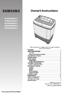 Handleiding Samsung WT80M4000HR Wasmachine