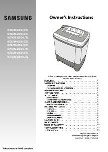 Handleiding Samsung WT85M4200HL Wasmachine