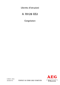 Manual AEG-Electrolux A70128GS3 Congelador