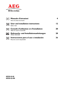 Bedienungsanleitung AEG-Electrolux 85550G-M Kochfeld