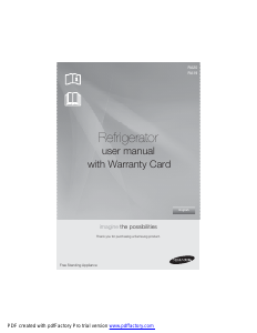 Manual Samsung RA20HCLB1/CTL Refrigerator