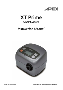 Handleiding APEX XT Prima CPAP apparaat