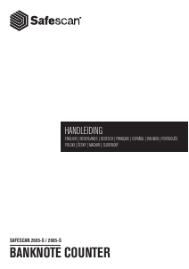 Handleiding Safescan 2665-S Biljettelmachine
