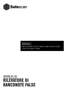 Manuale Safescan 155i Rilevatore soldi falsi