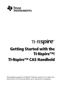 Bedienungsanleitung Texas Instruments TI-Nspire Grafikrechner
