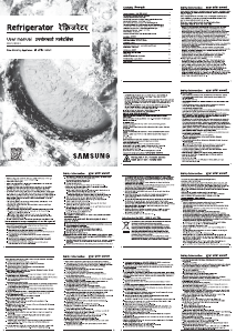 Manual Samsung RR21A2H2WTU/HL Refrigerator