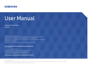 Manual Samsung IC025H LED Monitor