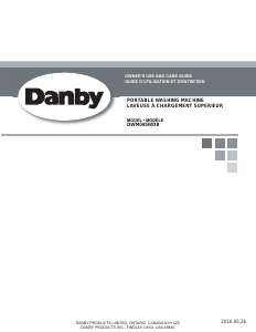 Manual Danby DWM045WDB Washing Machine