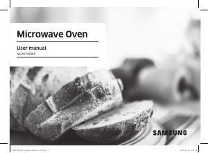Manual Samsung MG30T5068CK/SA Microwave