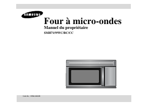 Mode d’emploi Samsung SMH7159BC Micro-onde