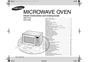 Manual Samsung CE1113FL-S Microwave