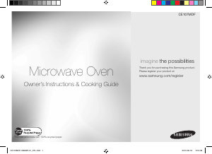 Manual Samsung CE107MDF-M Microwave