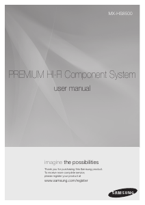 Manual Samsung MX-HS8500 Stereo-set