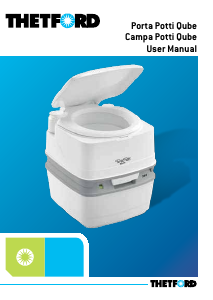 Manual Thetford Porta Potti Qube 145 Portable Toilet