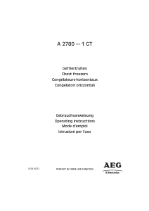 Mode d’emploi AEG-Electrolux A2780-1GT Congélateur