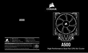 Руководство Corsair A500 Процессорный кулер
