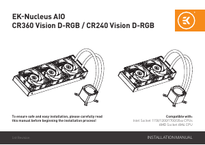 说明书 EK EK-Nucleus AIO CR360 Vision D-RGB CPU散热器