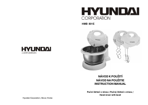 Manual Hyundai HMB 801E Hand Mixer