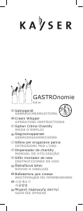 Manuale Kayser GASTROnomie Sifone per panna