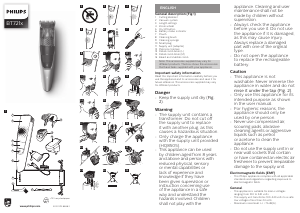 Priručnik Philips BT7210 Trimer za bradu