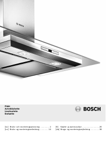Bruksanvisning Bosch DWA067A50 Kjøkkenvifte